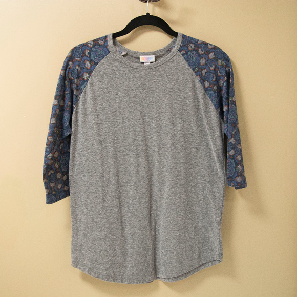 3 for $10 Lularoe Randy Blue Lattice Rose Sleeves